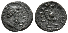 PHRYGIA. Apamea. Pseudo-autonomous. Time of Septimius Severus to Macrinus (193-218). Ae.
Obv: ZЄVC KЄΛЄNЄVC.
Draped bust of Zeus Kelaineos right.
Rev:...