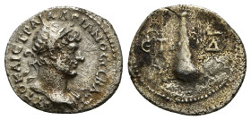 CAPPADOCIA. Caesarea. Hadrian (117-138). Hemidrachm. Dated RY 4 (120/1).
Obv: AVTO KAIC TPAI AΔPIANOC CЄBACT.
Laureate head right, with slight drapery...
