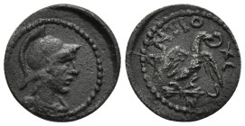 Caria, Antiochia ad Maeandrum AE Pseudo-Autonomous Struck during the Roman Imperial period, 30 BC-276 AD.
Obv: Bust of Athena right, wearing crested C...
