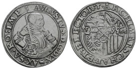German States Saxony-Albertine 1/2 Taler 1566 T 14,40 g - 34,84 mm