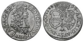 HOLY ROMAN EMPIRE. Leopold I (1657-1705). 6 Kreuzer (1694). Hall.
Obv: LEOPOLDVS D G R I S A G H B R.
Laureate, draped and cuirassed bust right.
Rev: ...