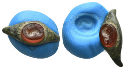 Roman Ring with Dolphin Gemstone 2nd-3rd century A.D.
0,99 g - 18,53 mm