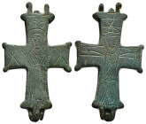 Bronze enkolpion. Byzantine, 11th–12th centuries AD.
21,70 g - H 57,60 mm
