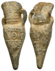 Byzantine Amphora-Shaped Pilgrim's Ampulla. (13,27 g - 41,02 mm) 11th-13th century AD