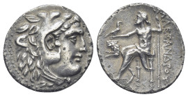KINGS of THRACE, Macedonian. Lysimachos. 305-281 BC. AR Drachm (17mm, 3.8 g). In the name and types of Alexander III of Macedon. Uncertain mint in wes...