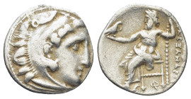 KINGS of MACEDON. Philip III Arrhidaios. 323-317 BC. AR Drachm (16mm, 4.11 g). Anepigraphic issue. Kolophon mint. Struck under Menander or Kleitos, ci...