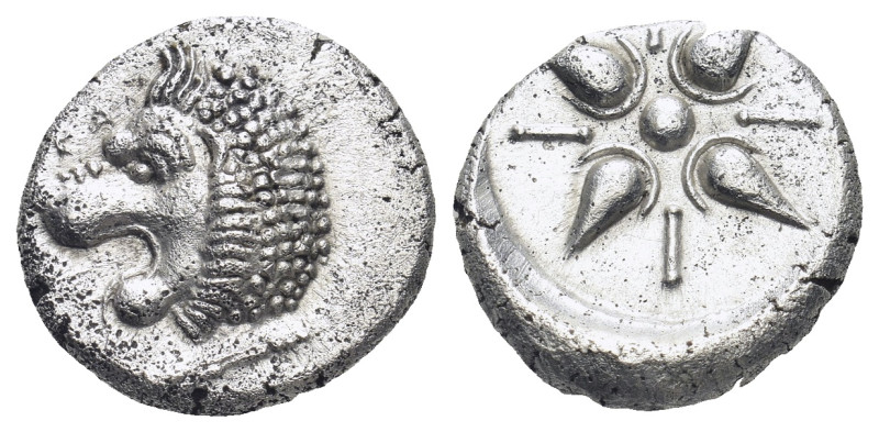 SATRAPS of CARIA. Hekatomnos. (circa395-377 BC). AR Drachm. (15mm, 4.25 g) Obv: ...