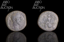 Roman coin Bronze - Empire - Commodus Sesterce Rome 184

M COMMODVS ANTONINVS AVG PIVS Laureate head on the right. Rev: TR P VIIII IMP VI COS IIII P...