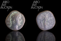 Roman Coin Bronze - Empire - Commodus Sesterce Rome 181

M COMMODVS ANTONINVS AVG Laureate head on the right. Rev: LIBERTAS AVG TR P VI IMP IIII COS...