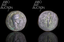 Roman coin Bronze - Empire - Commodus Sesterce Rome 179

L AVREL COMMODVS AVG TR P IIII Laureate head on the right. Rev: IMP III COS II PP // S C Mi...