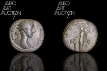 Roman coin Bronze - Empire - Commodus Dupondius Rome 179

L AVREL COMMODVS AVG TR P IIII Radiated head of Commodus on the right. Rev: IMP II COS II ...
