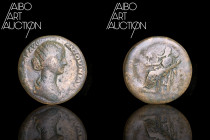 Roman coin Bronze - Empire - Lucille Sesterce Rome 164-169

LVCILLAE AVG ANTONINI AVG F Draped bust of Lucilla to right. Rev. IVNONI LVCINAE / S C J...