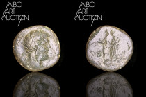 Roman coin Bronze - Empire - Clodius Albinus Sesterce Rome 194-195

D CL SEPT AL BIN CAES Bare head right. Rev: FELICITAS COS II // S C Felicitas st...
