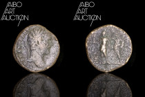 Roman coin Bronze - Empire - Septimius Severus Sesterce Rome 196

L SEPT SEV PERT AVG IMP VII Laureate head on the right. Rev: DIVI M PII F P M TR P...