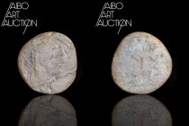Roman coin Bronze - Empire - Septimius Severus Sesterce Rome 195

L SEPT SEV PERT AVG IMP V Laureate and armored bust on the right. Rev: PART ARAB P...