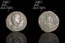 Roman coin Bronze - Empire - Julia Domna Sesterce Rome 196-211

IVLIA AVGVSTA Draped bust right. Rev: MATER DEVM // S C Cybele seated on the left be...