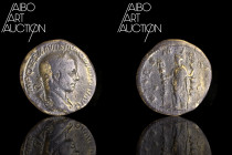 Roman coin Bronze - Empire - Alexander Severus Sesterce Rome 225

IMP CAES M AVR SEV ALEXANDER AVG Laureate, draped and armored bust to the right. R...