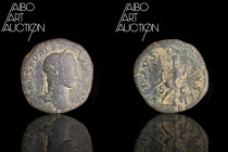 Roman coin Bronze - Empire - Alexander Severus Sesterce Rome 228

IMP SEV ALEXANDER AVG Laureate bust, lightly draped to the right. Rev: VIRTVS AVGV...