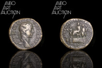 Roman coin Bronze - Empire - Alexander Severus Sesterce Rome 229

IMP SEV ALEXANDER AVG Laureate bust right. Rev: LIBERALITAS AVGVSTI IIII // S C Al...