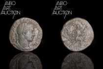 Roman coin Bronze - Empire - Alexander Severus Sesterce Rome 231-235

IMP ALEXANDER PIVS AVG Laureate, draped and armored bust on the right. Rev: MA...
