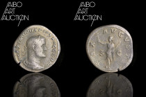 Roman coin Bronze - Empire - Maximin I Sesterce Rome 236-238

MAXIMINVS PIVS AVG GERM Laureate, draped and armored bust on the right. Rev: PAX AVGVS...