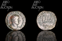 Roman coin Bronze - Empire - Balbin Sesterce Rome 238

IMP CAES D CAEL BALBINVS AVG Laureate, draped and armored bust on the right. Rev: LIBERALITAS...