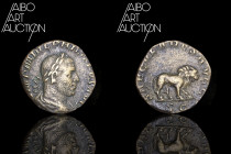 Roman coin Bronze - Empire - Philip I Sesterce Rome 248

IMP M IVL PHILIPPVS AVG Laureate, draped and armored bust on the right. Rev: SAECVLARES AVG...