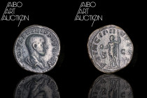 Roman coin Bronze - Empire - Philip II Sesterce Rome 246

M IVL PHILIPPVS CAES Bare head, draped bust to the right. Rev: PRINCIPI IVVENT // S C The ...