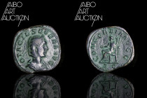 Roman Coin Bronze - Empire - Otacilia Severa Sesterce Rome 247

OTACIL SEVERA AVG Draped bust to the right. Rev: CONCORDIA AVGG // S C Concorde seat...