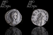 Roman coin Bronze - Empire - Herennia Etruscille Sesterce Rome 250

HERENNIA ETRVSCILLA AVG Draped and diademed bust right. Rev: PVDICITIA AVG // S ...