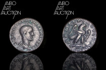 Roman coin Billon - Provincial, Seleucia and Pieria - Herennius Etruscus Tetradrachm Antioch 250

Laureate bust, bare head to the right. Rev: Eagle ...