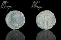 Roman Coin Bronze - Empire - Postumum Double sestertius Trier 261

IMP C M CASS LAT POSTVMVS P F AVG Radiate, draped and armored bust to the right. ...