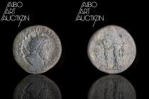Roman Coin Bronze - Empire - Postumum Double sestertius Trier 261

IMP C M CASS LAT POSTVMVS P F AVG Radiate, draped and armored bust to the right. ...
