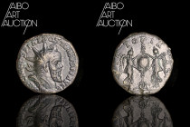 Roman Coin Bronze - Empire - Postumum Double sestertius Trier 260

IMP C M CASS LAT POSTVMVS P F AVG Radiate, draped and armored bust to the right. ...