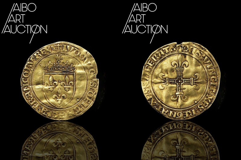 French royal coinage Gold - Louis XII Golden shield in the sun Lyon 1498-1515
...
