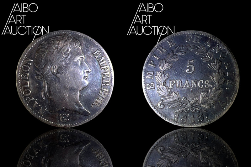 Modern French Silver Coin - Napoleon I 5 Francs 1813 Paris

Beautiful patina. ...