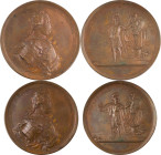 25. Médaille en bronze commémorant les services du
Comte Roumiantsov à l'époque de la guerre contre
les Turcs.
D : 94 mm
Smir : 276. Dia : 166.2.
TTB....