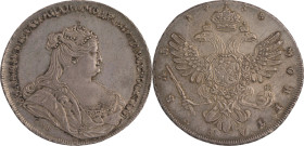 39. Anne (1730-1740)
Rouble 1738 Saint-Pétersbourg.
Dav : 1675.
Superbe.