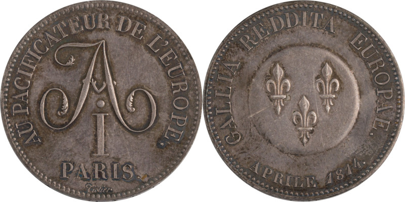 105. Alexandre Ier (1801-1825)
 Médaille française en argent au module d’une 5F ...