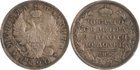 108. Alexandre Ier (1801-1825)
Demi-rouble poltina 1820.
KM : C129.
Superbe.