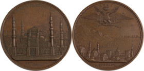 113. Nicolas Ier (1825-1855)
 Médaille en bronze commémorant la paix avec la
Turquie, 1829.
D : 64 mm
Smir : 447.
Superbe.