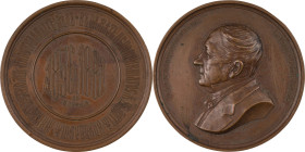 137. Alexandre II (1856-1881)
 Médaille en bronze commémorant le 25e
 anniversaire
du prince GORCHAKOV comme ministre des affaires
étrangères.
D : 78 ...