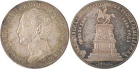 138. Alexandre II (1855-1881)
Rouble 1859 commémorant le monument de Nicolas Ier.
KM : Y28.
Superbe.
