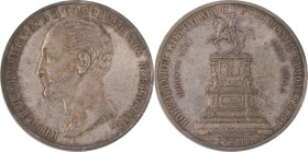 139. Alexandre II (1855-1881)
Rouble 1859 commémorant le monument de Nicolas Ier.
KM : Y28.
Superbe (Patine plus foncée).