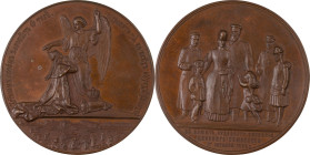 150. Alexandre III (1881-1894)
 Médaille en bronze commémorant le sauvetage miraculeux
de la famille impériale le 17 octobre 1888.
D : 89,5 mm
Smir : ...