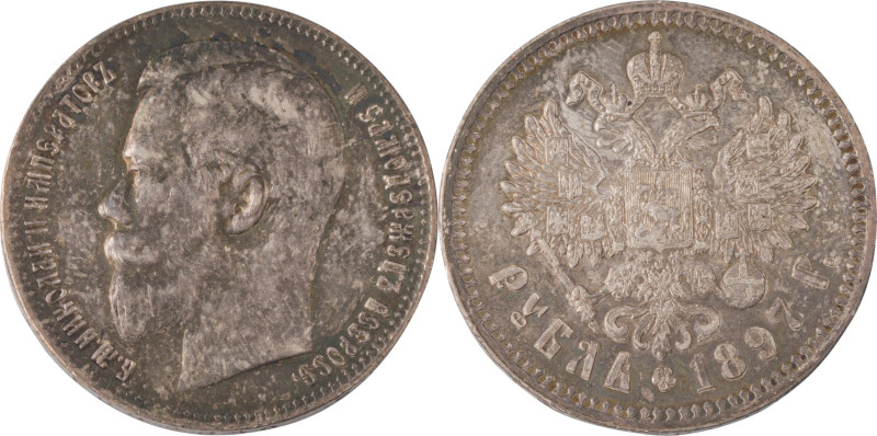 160. Nicolas II (1894-1917)
Rouble 1897.
KM : Y59.3.
TTB.
