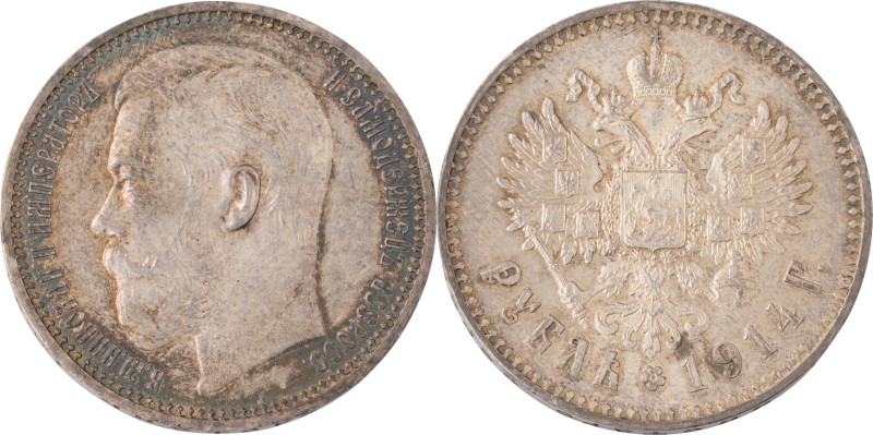 178. Nicolas II (1894-1917)
Rouble 1914.
KM : Y59.3.
Superbe.