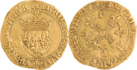 242. François Ier (1515-1547)
 Écu d’or au soleil, 5e
 type pour Marseille. M au dessus du
soleil et petit écusson de Marseille sous l’écu de France.
...