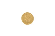 289. Louis XV (1715-1774)
Demi Louis d’or de Noailles 1717 Paris avec point sous le L
de LVD.
Poids : 6,1 g
G : 335.
TTB.