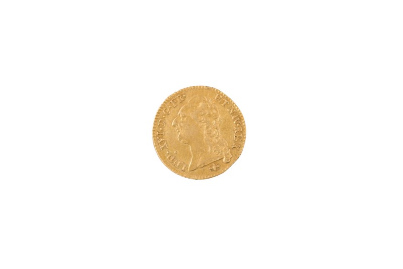 328. Louis XVI (1774-1793)
Louis d’or au buste nu 1792 Lyon 2e
semestre.
Poid...